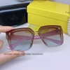 Mắt Kính Thời Trang Nữ - Kính Fendi Nữ Vuông Màu Ombre Trà Xanh Cao Cấp Full Box Mã 9930