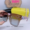 Mắt Kính Thời Trang Nữ - Kính Fendi Nữ Vuông Màu Ombre Trà Xanh Cao Cấp Full Box Mã 9930