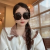 Mắt Kính Gucci Nữ Cao Cấp Đen Mặt Bầu Full Box