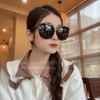Mắt Kính Gucci Nữ Cao Cấp Đen Mặt Bầu Full Box