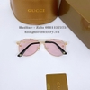 Mắt Kính Gucci Hồng Nữ Tròng Bầu Đính Ong Cao Cấp