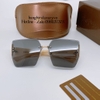 Mắt Kính Thời Trang Nữ - Kính Gucci Nữ Vuông Màu Đen Khói Tràn Viền Gọng Trắng Ngà Cao Cấp 2206