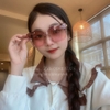 Mắt Kính Thời Trang Nữ - Kính Gucci Nữ Ombre Nâu Hồng Cao Cấp Full Box Mã D77-705