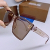 Mắt Kính Gucci Nữ Vuông Màu Nâu Trà Cao Cấp Kèm Hộp 1102