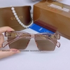 Mắt Kính Gucci Nữ Vuông Màu Nâu Trà Cao Cấp Kèm Hộp 1102