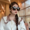 Mắt Kính Nữ Gucci Đen Gọng Xanh Bơ 3968 Form Nhỏ Cao Cấp