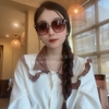 Mắt Kính Thời Trang Nữ - Kính Gucci Nữ Vuông Nâu Form Nhỏ Full Box Mã Z65-104