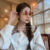 Mắt Kính Thời Trang Nữ - Kính Gucci Nữ Màu Nâu Trà Tròng Vuông Cao Cấp Full Box Mã 2438
