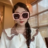 Mắt Kính Nữ Gucci Vuông Hồng Gọng Kim Loại Cao Cấp 6070