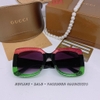 Mắt Kính Gucci Nữ Vuông Bảng To Đen Gọng Xanh Đỏ 00836