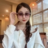 Mắt Kính Thời Trang Nữ - Kính Gucci Nữ Vuông Màu Xám Form Nhỏ Full Box Mã Z65-104