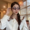 Mắt Kính Thời Trang Nữ - Kính Gucci Nữ Vuông Màu Xám Form Nhỏ Full Box Mã Z65-104