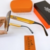 Mắt Kính Thời Trang Nữ - Kính Hermes Nữ Vuông Ombre Nâu Cam Tràn Viền 9098 Cao Cấp