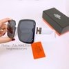 Mắt Kính Thời Trang Nữ - Kính Hermes Nữ Vuông Đen Gọng Chữ H Trắng Cao Cấp 6198