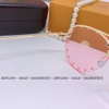Mắt Kính Nữ Louis Vuitton Hồng Đinh Gọng Kim Loại Cao Cấp Full Box