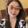 Mắt Kính Nữ Louis Vuitton Vàng Gọng Kim Loại Cao Cấp 1570
