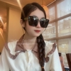 Mắt Kính Louis Vuitton Nữ Vuông Đen Gọng Xanh Bơ Tròng Polarized