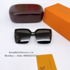 Mắt Kính Thời Trang Nữ - Kính Louis Vuitton Nữ Vuông Đen Gọng Xanh Tròng Polarized 2663