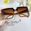 Mắt Kính Mắt Kính Thời Trang Nữ Tròng Vuông - Kính Chanel Nữ Màu Nâu Cao Cấp 2328