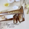 Mắt Kính Mắt Kính Thời Trang Nữ Tròng Vuông - Kính Chanel Nữ Màu Nâu Cao Cấp 2328