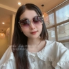 Mắt Kính Miu Miu Nữ Vuông Đen Gọng Kim Loại Cao Cấp