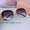 Mắt Kính Miu Miu Nữ Vuông Khói Gọng Kim Loại Cao Cấp