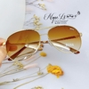 Mắt Kính Nam Boss Màu Nâu Gọng Vàng Cao Cấp Full Box