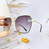 Mắt Kính Thời Trang Nữ - Kính Dior Nữ Vuông Viền Kim Loại Tròng Polarized Màu Đen Khói B80-148