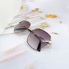 Mắt Kính Thời Trang Nữ - Kính Dior Nữ Vuông Viền Kim Loại Tròng Polarized Màu Đen Khói B80-148