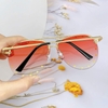 Mắt Kính Thời Trang Nữ - Kính Louis Vuitton Nữ Màu Cam Đinh Tán Gọng Kim Loại Z0922U