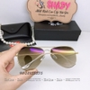 Mắt Kính Ray-ban Tròng Thủy Tinh Trà Nhẹ 3026 Nam Nữ