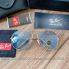 Mắt Kính Ray-ban Tròng Thủy Tinh Xanh Dương 3026 Nam Nữ