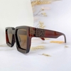 Mắt Kính Thời Trang - Kính Louis Vuitton Nam Nữ Vuông Nâu Cao Cấp Bảng To Chống Nắng