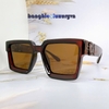Mắt Kính Thời Trang - Kính Louis Vuitton Nam Nữ Vuông Nâu Cao Cấp Bảng To Chống Nắng