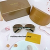 Mắt Kính Thời Trang Nam - Kính Gucci Nam Màu Rêu Pha Nâu Khói Gọng Silver Cao Cấp 8803