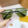 Mắt Kính Thời Trang Nam - Kính Gucci Nam Tròng Xanh Rêu Cao Cấp Gọng GC 7006 FullBox