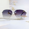 Mắt Kính Thời Trang Nam - Kính Lacoste Nam Bầu Màu Xám Gọng Kim Loại Silver