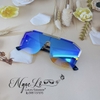 Mắt Kính Thời Trang Nữ Cao Cấp - Kính Chanel Nữ Xanh Coban Vuông Tròng Polarized Mã 2050