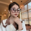Mắt Kính Thời Trang Nữ Gọng Vuông - Kính Chanel Màu Xám Grey Tròng Khói - FullBox
