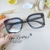Mắt Kính Thời Trang Nữ Gọng Vuông - Kính Chanel Màu Xám Grey Tròng Khói - FullBox
