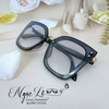 Mắt Kính Thời Trang Nữ Gọng Vuông - Kính Chanel Màu Xám Grey Tròng Khói - FullBox