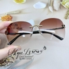 Mắt Kính Thời Trang Nữ - Kính Chanel Nữ Bầu Màu Nâu Gọng Kim Loại 6861