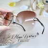 Mắt Kính Thời Trang Nữ - Kính Chanel Nữ Bầu Màu Nâu Gọng Kim Loại 6861