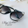 Mắt Kính Thời Trang Nữ - Kính Chanel Nữ Đen Bầu Gọng Hoa Tròng Polarized 1852