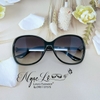 Mắt Kính Thời Trang Nữ - Kính Chanel Nữ Đen Bầu Gọng Hoa Tròng Polarized 1852