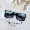 Mắt Kính Thời Trang Nữ - Kính Chanel Nữ Đen Vuông Tròng Polarized Cao Cấp Mã 6052