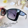 Mắt Kính Thời Trang Nữ - Kính Chanel Nữ Đen Vuông Tròng Polarized Cao Cấp Mã 6052
