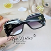 Mắt Kính Thời Trang Nữ - Kính Chanel Nữ Đen Vuông Viền Kim Loại Polarized Cao Cấp Mã 9151