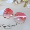 Mắt Kính Thời Trang Nữ - Kính Chanel Nữ Hồng Tròng Polarized Lục Giác Cao Cấp
