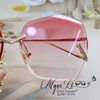 Mắt Kính Thời Trang Nữ - Kính Chanel Nữ Hồng Tròng Polarized Lục Giác Cao Cấp